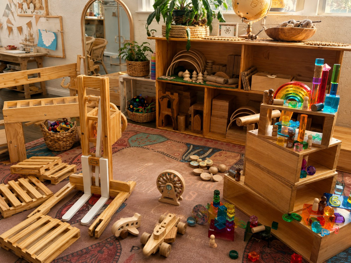 Preschool children learning through play at Lakeview Preschool